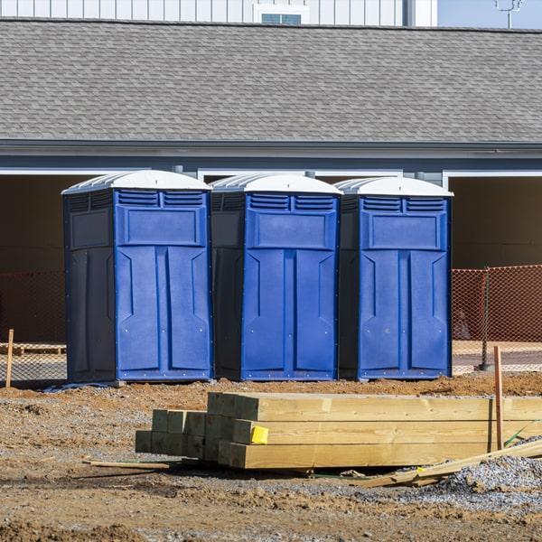 Heavy-duty construction site porta potty in Quakertown, Pennsylvania